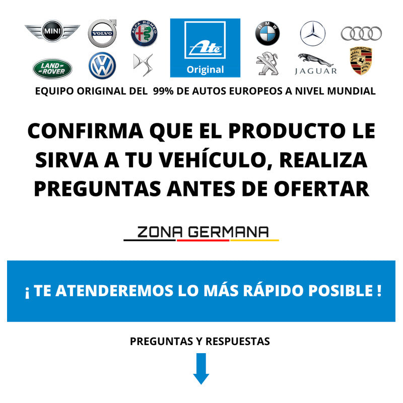 Pastillas Freno Mercedes Benz E200 W213 + Sensor Original