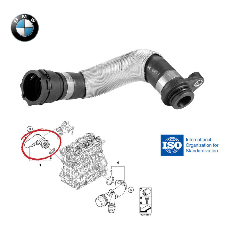 Manguera De Termostato Bmw 320i 318i E90 X1 E84 Motor N46