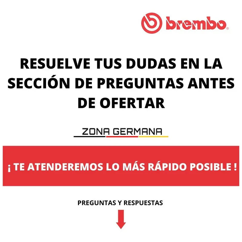 Pastillas Freno Brembo Mercedes Glc Amg43 Amg 43 / 4-matic - ZONA GERMANA