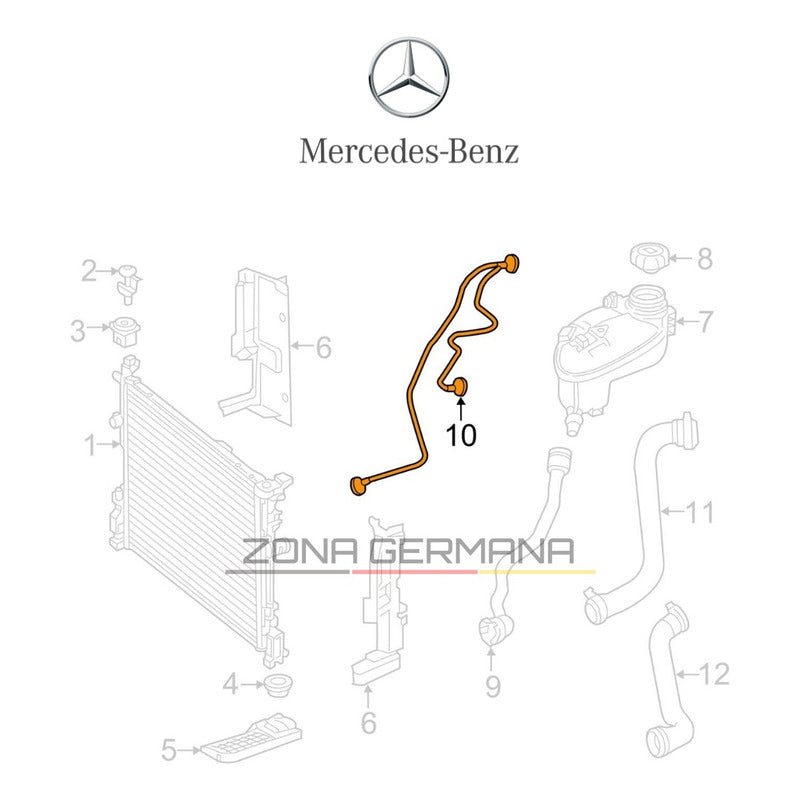 Manguera Deposito Radiador Mercedes Benz Gla200 Gla 200 X156