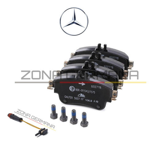 Pastillas Freno Mercedes Benz B180 B200 +sensor Original Ate