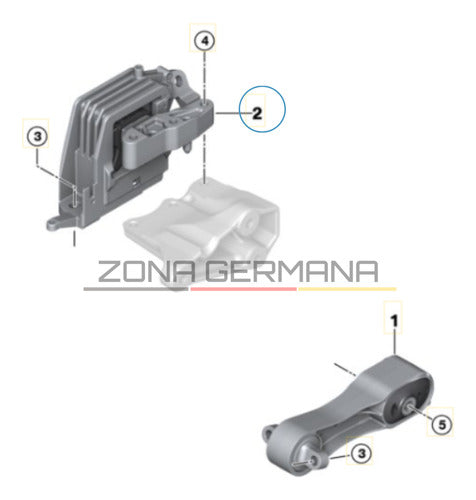 Soporte Motor Bmw X1 F48 Bmw X2 F39 Bmw 20i 18d 18i 25i