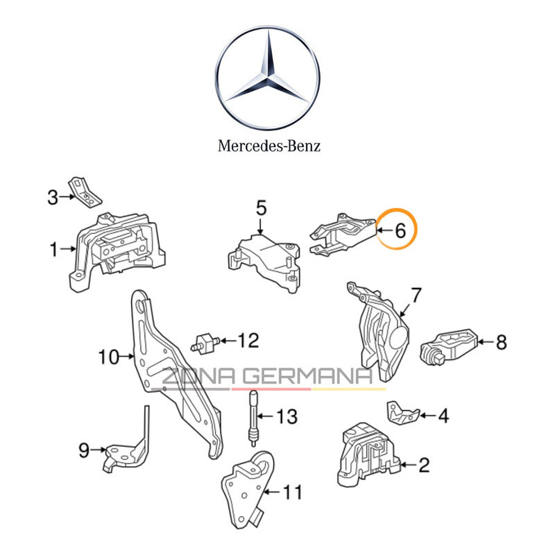 Soporte Motor Mercedes Benz Gla200 Gla 200