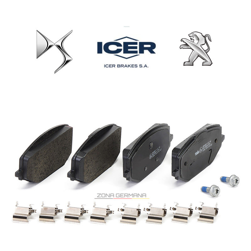 Pastillas Freno Peugeot 3008 5008 Ds4 Ds 4 Ds 7 Ds7 - Kit - ZONA GERMANA