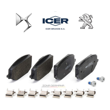 Pastillas Freno Peugeot 3008 5008 Ds4 Ds 4 Ds 7 Ds7 - Kit - ZONA GERMANA
