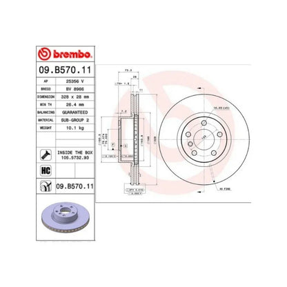 Discos De Freno Delanteros Brembo Bmw X4 F26 - ZONA GERMANA