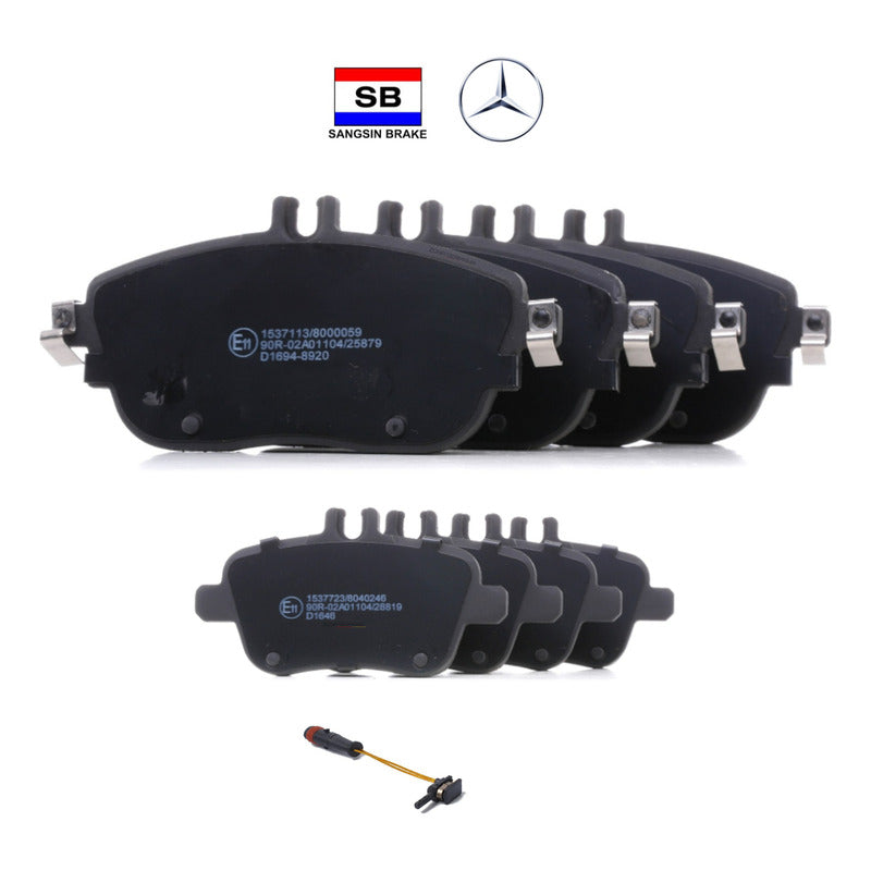Pastillas Freno Mercedes Benz A200 A250 Kit Sensor Original