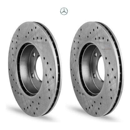 Discos Freno Mercedes Benz A200 A180 A160 W176 Perforados