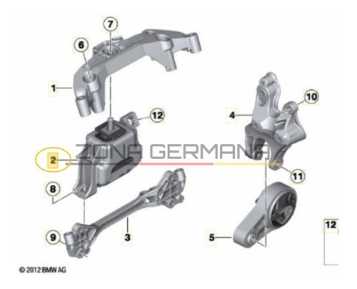 Soporte Motor Mini Countryman R60 - Paceman R61 Derecho