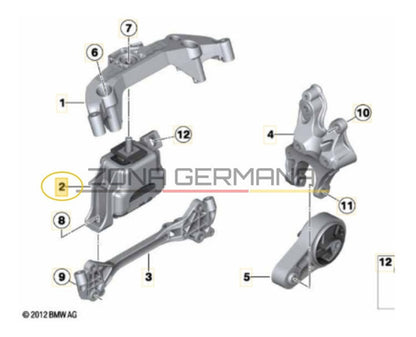 Soporte Motor Mini Countryman R60 - Paceman R61 Derecho