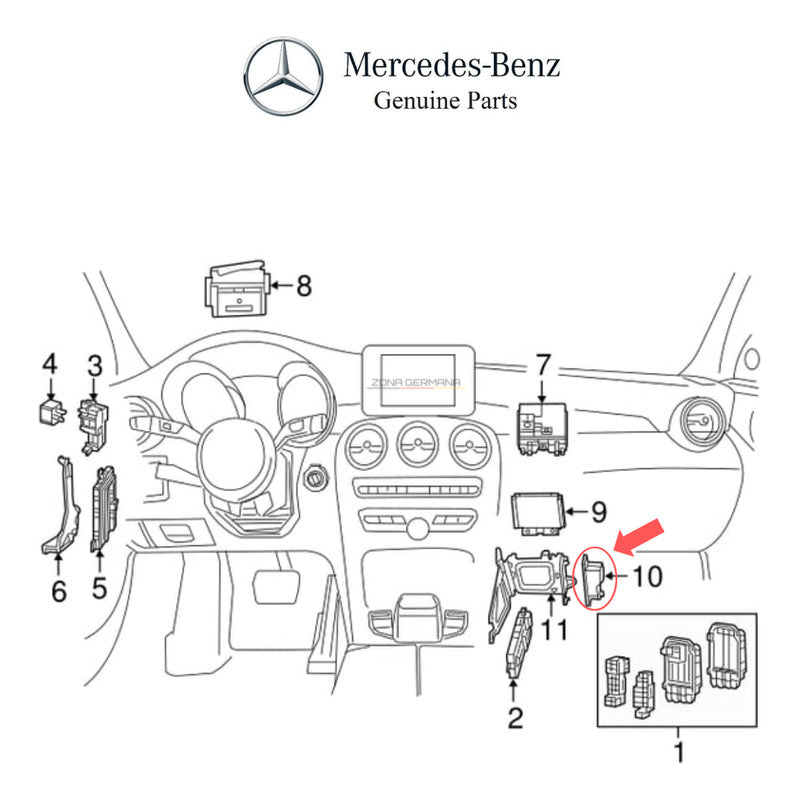 Bateria Auxiliar Mercedes Benz Glc 250 Glc 300 Glc 220d X253 Derecho