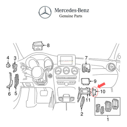 Bateria Auxiliar Mercedes Benz Glc 250 Glc 300 Glc 220d X253 Derecho