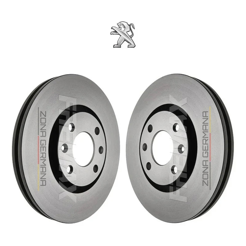 Discos Freno Peugeot 301 206 207 307 - Delanteros - ZONA GERMANA