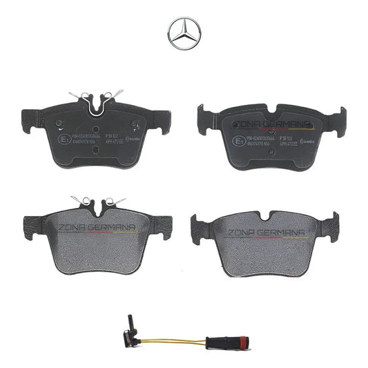 Pastillas De Freno Mercedes Benz C200 W205 + Sensor Trasero - ZONA GERMANA