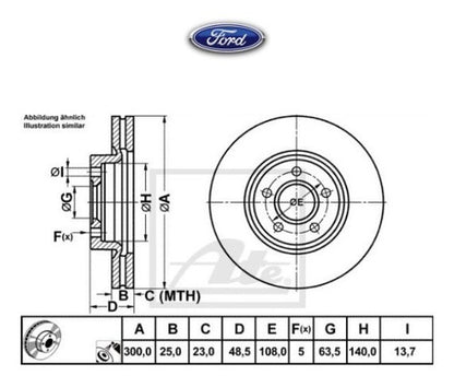 Discos Freno Delanteros Ford Focus 2.0 - Original Ate
