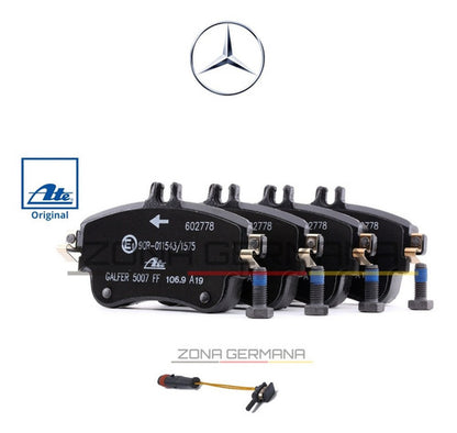 Pastillas Freno Mercedes Benz B180 B200 +sensor Original Ate