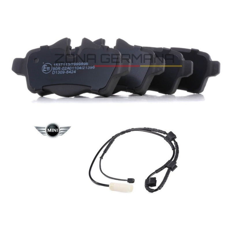 Pastillas Freno Mini Cooper / Cooper S + Sensor Trasero- ZONA GERMANA