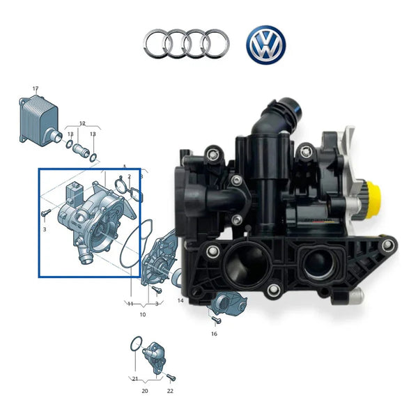 Bomba De Agua Audi Q7 Audi Tt - A6 2.0 Tfsi 1.8 Tfsi - 2 Gen - ZONA GERMANA