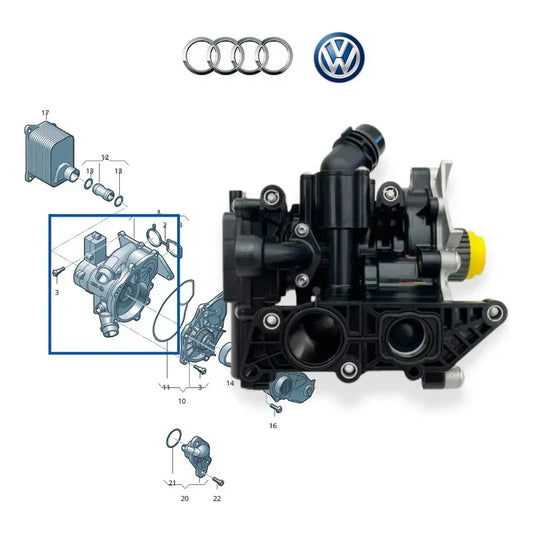 Bomba De Agua Audi Q3 Q5 Q2 1.8 Tfsi 2.0 Tfsi - 2 Gen - ZONA GERMANA