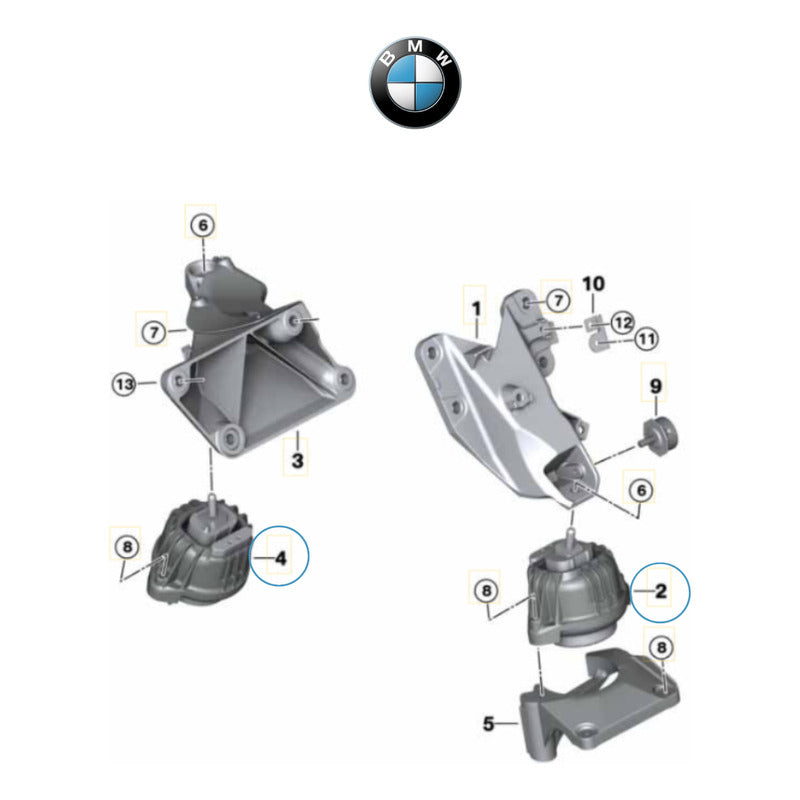 Soportes Motor Bmw 130i Bmw E87 E88 E82 E81 + Soportes Caja