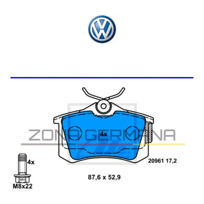Pastillas Freno Volkswagen Bora Passat Polo Original Ate - ZONA GERMANA