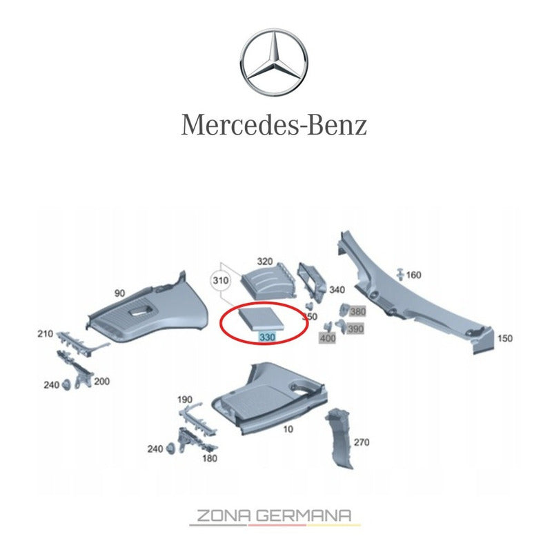 Filtro Aire Motor Mercedes Benz C180 C200 C250 C300 W205 - ZONA GERMANA