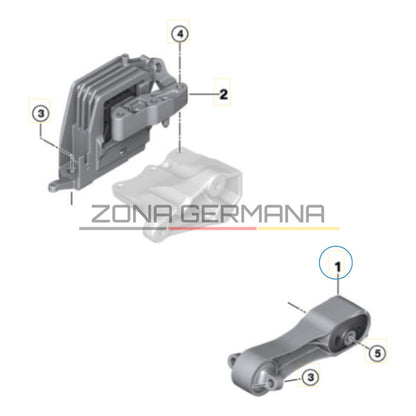 Soporte Motor Bmw X1 F48 Bmw X2 F39 Bmw 20i 18d 18i 25i