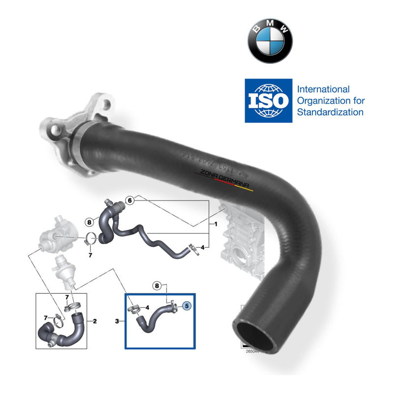 Manguera De Termostato Bmw Z4 18i 20i 28i E89 N20 N52 N55
