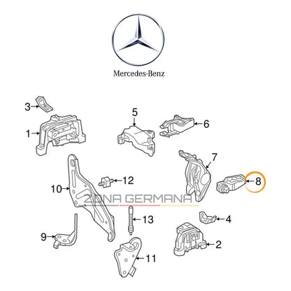 Soporte Motor Mercedes Benz Cla200 Cla180 Cla 200 Cla 180 - ZONA GERMANA
