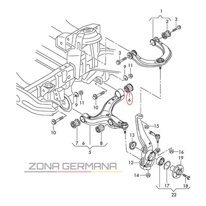 Buje Tijera Audi Q7 / Porsche Cayenne - Inferior - ZONA GERMANA