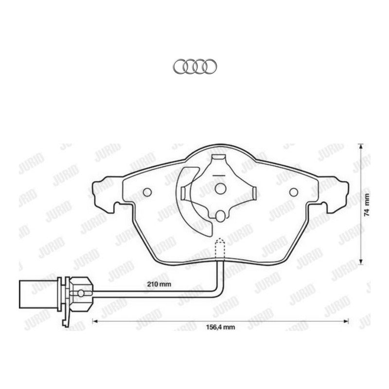 Pastillas Freno Audi A4 B6 / A6 - Doble Sensor - ZONA GERMANA