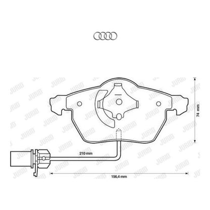 Pastillas Freno Audi A4 B6 / A6 - Doble Sensor - ZONA GERMANA
