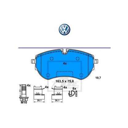 Pastillas Freno Volkswagen Amarok 2.0 3.0 V6 2019-- - ZONA GERMANA