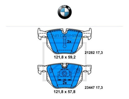 Pastillas De Freno Bmw X5 Original Ate Traseras