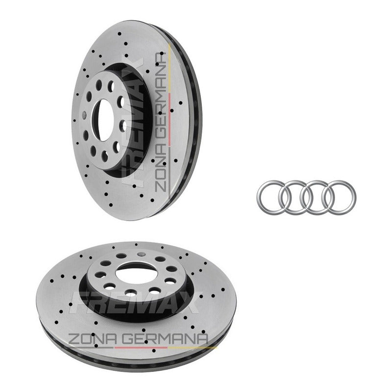 Discos Freno Audi A3 / Audi Q3 / Audi Tt 2.0 - Perforados - ZONA GERMANA