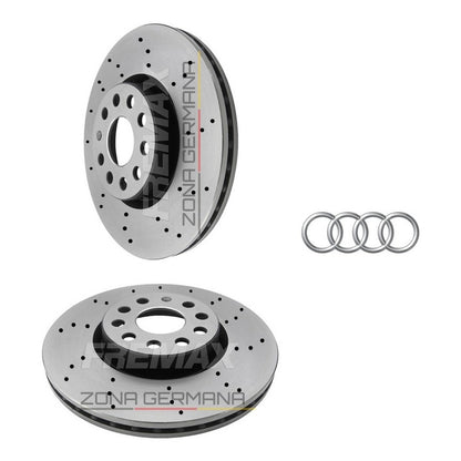 Discos Freno Audi A3 / Audi Q3 / Audi Tt 2.0 - Perforados - ZONA GERMANA