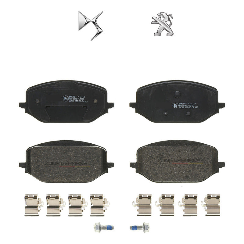 Pastillas Freno Peugeot 3008 5008 Ds4 Ds 4 Ds 7 Ds7 - Kit - ZONA GERMANA