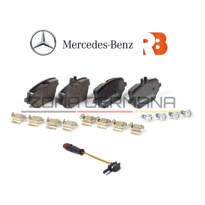 Pastillas Freno Mercedes Benz Gle300 Gle350 Trasera + Sensor - ZONA GERMANA
