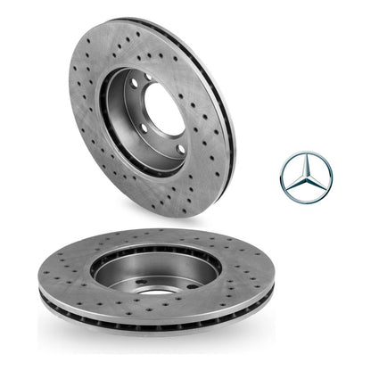 Discos Freno Mercedes Benz Cla200 Cla180 C117 X117 Perforado - ZONA GERMANA
