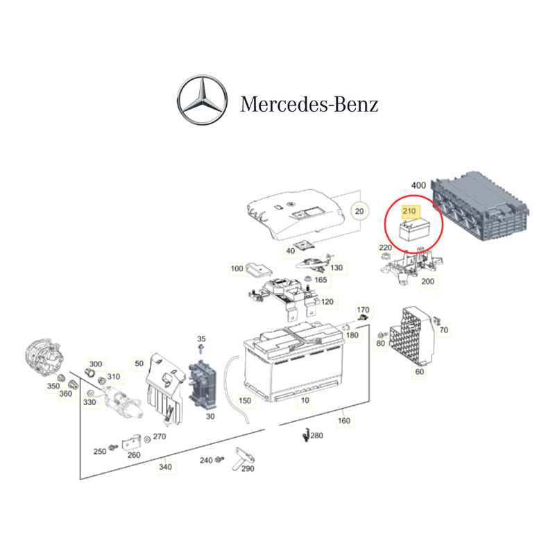 Bateria Auxiliar Mercedes Benz Cla 250 Cla 35 Amg Cla 45 Amg Izquierdo - ZONA GERMANA