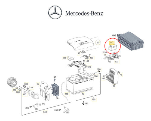 Bateria Auxiliar Mercedes Benz Gle 53 Amg Gle 63 Amg Gle 43