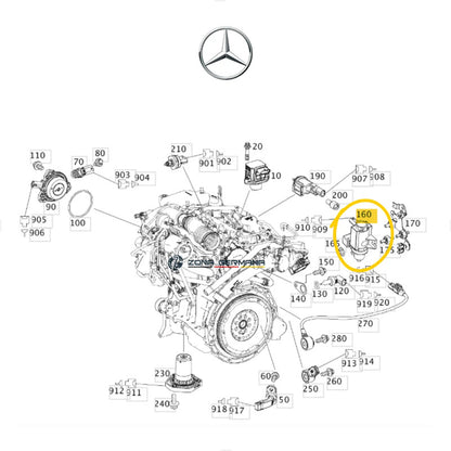 Válvula Turbo Para Mercedes Benz Cla 180 Cla 200 Cla200 Cla