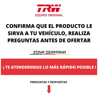 Pastillas Freno Mini John Cooper Works F56 F55 F60 + Sensor - ZONA GERMANA