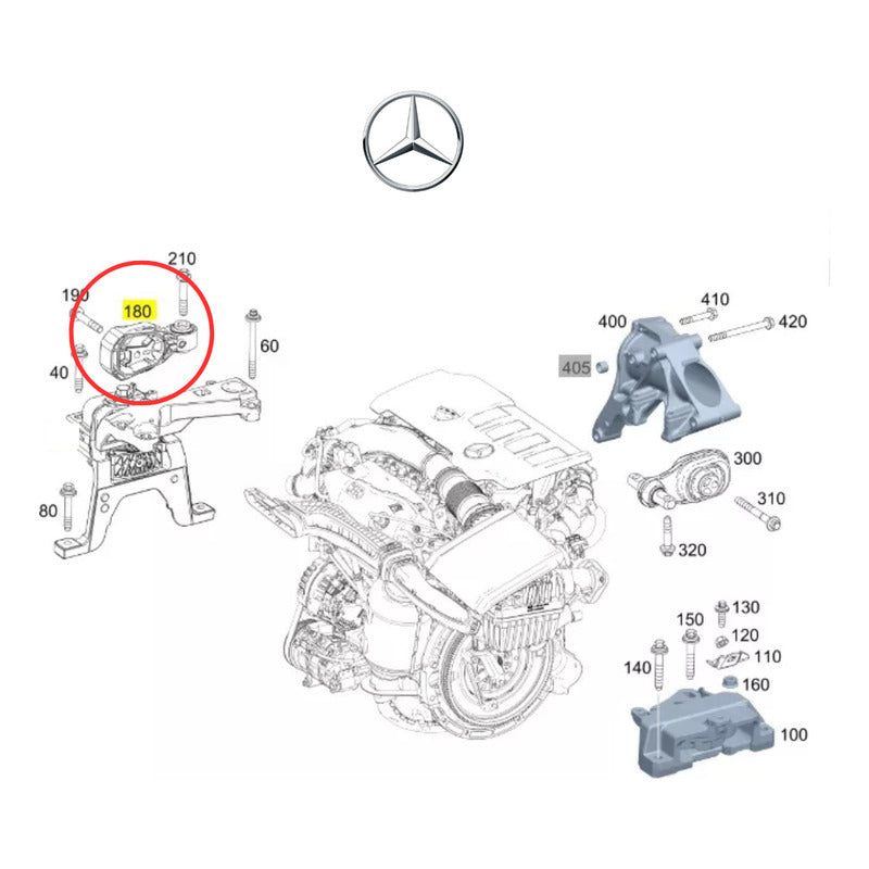 Soporte Motor Mercedes Benz Cla200 Cla180 Cla 200 Cla 180
