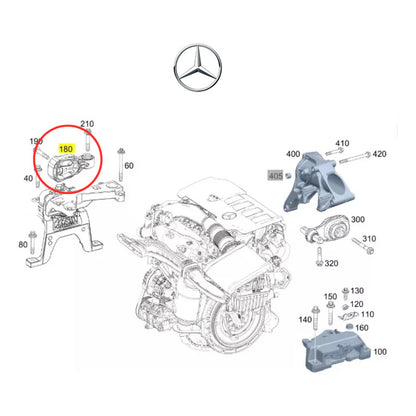 Soporte Motor Mercedes Benz A200 A250 W177 B200 W247 Derecho