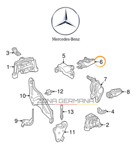 Soporte Motor Mercedes Benz Cla200 Cla180 Cla 200 Cla 180