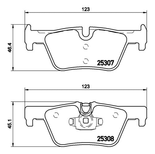 Pastilla Freno Brembo Traseras Bmw 120 318 320 420 F20 F32
