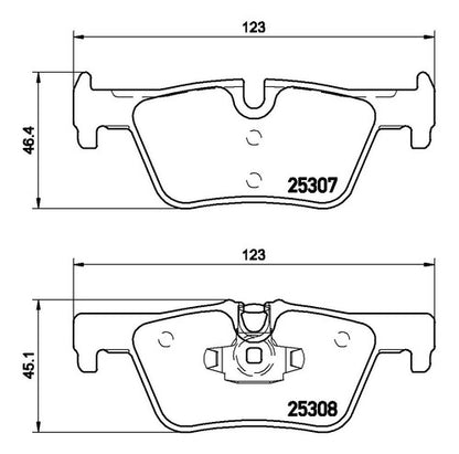 Pastilla Freno Brembo Traseras Bmw 120 318 320 420 F20 F32