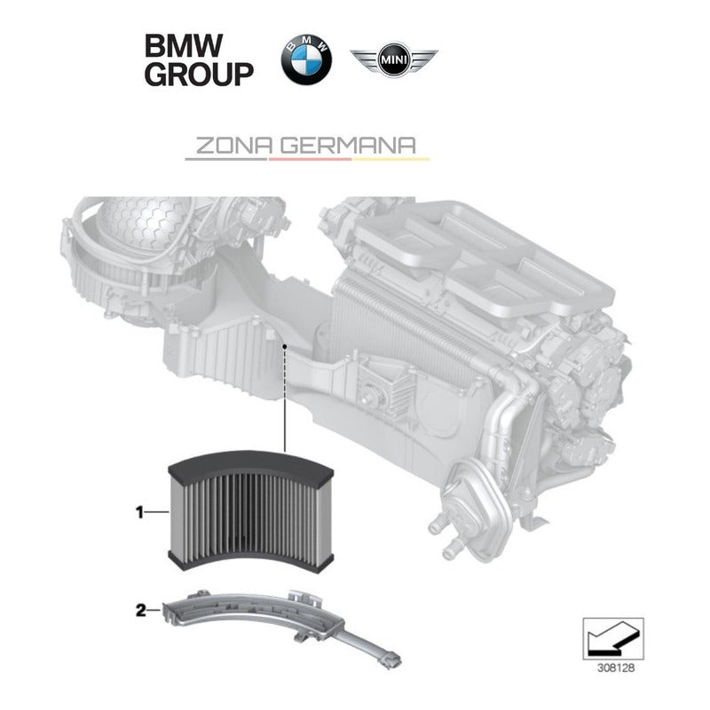 Filtro Cabina Bmw 316i 318i 320i 328i M3 340i F30 Habitaculo - ZONA GERMANA