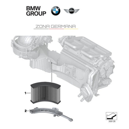 Filtro Cabina Bmw 316i 318i 320i 328i M3 340i F30 Habitaculo - ZONA GERMANA